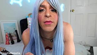 Nasty cigarette sissy creates smoking fetish content with vape and cigs.