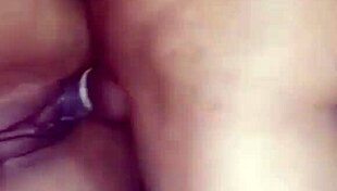 this bbw amateur is getting her ass fucked and deepthroating until orgasm at home