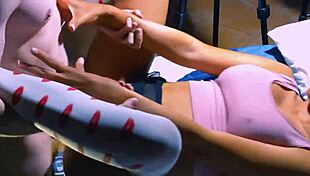 La Colegiala Se Acuesta Con El Amigo Nerd Y Se Lo Folla En Su Habitación Mientras Sus Padres No Están.