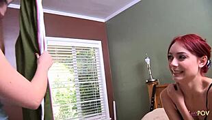 Redhead Seduces Brunette With Kisses And Fingering