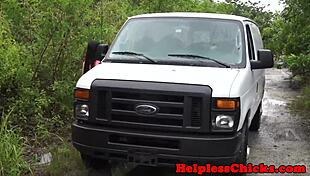 Petite beauty bent over and hardfucked!