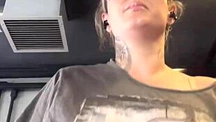 I went to the gym in just a bra, guys stared, got so horny and wet