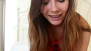 Alice strips lingerie on webcam