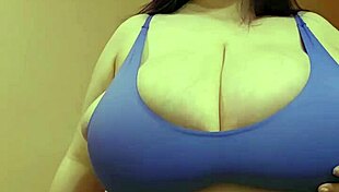 Huge Titty Sarah Showcases Her Big Tits And Curvy Figure In A Playful Display