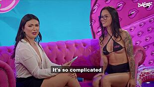 Two hotties masturbating in lingerie with toys