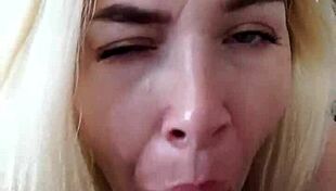 Naked Woman Sucks Cock In Hotel Room