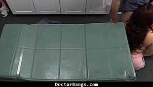 busty babe needs physical checkup from pervert doctor