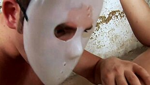 Amateur milf engages in kinky anal gangbang with rough banging