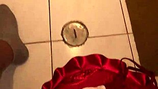 My stepmom finds me masturbating with her thong and sucks my cock part 1