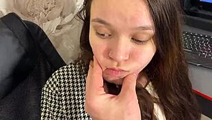 Stepmother Not Too Old for Hard Fucking on Desk in Homemade Amateur Video