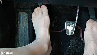 i love watching this mature german woman pump in her birkenstocks with nylon feet close up