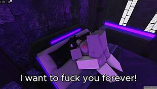 The Roblox girl felt bored, but her friend arrived and they started fucking passionately.