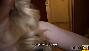 Debt4k Fascinating Blonde With Curly Hair Drilled by Debt Collector in POV