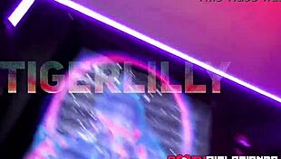 Tiger Lily's inked body bent over for monster cock doggystyle