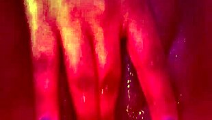 ebony babe masturbates black pussy to intense climax