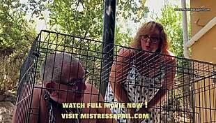 Mistress April Uses Restrained Slave