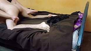 Hidden camera reveals stepbrother secretly fucking stepsister's pussy in taboo latin encounter