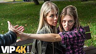 VIP4K Hot Blonde Zlata Shine Cheats on GF with Big Boss in Playful Interview