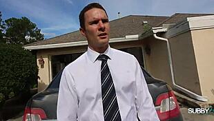 Femdom college girls order professor to suck BBC in wild group session.