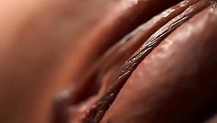 Macro Lens Captures Cum Dripping From Shaved Wet Pussy After Hardcore Penetration