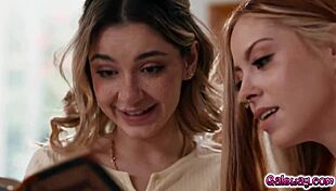 Demi hawks learning basics of lesbian fuck from kait