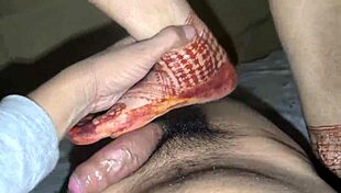 Come on, let’s get wild with this hairy pussy pounding on the bed!