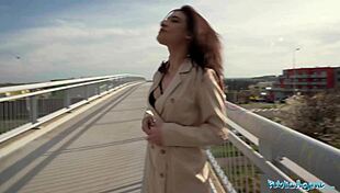 Damn girl, show those tits and ass, then suck and ride me outside