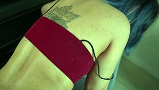 Submissive Girl Bends for Piano Lesson