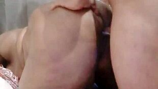 My tight pussy grips this cock so hard, she moans.