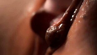 Macro Lens Captures Cum Dripping From Shaved Wet Pussy After Hardcore Penetration