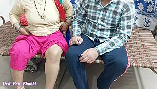 Wow, Desi Indian step mom gets wild with son's friend in steamy action!