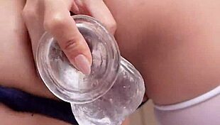 Joy’s stepsister has a big natural tits and she masturbates or cum on bed