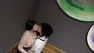 Lesbian sex with Arabelle Raphael and his lover two sluts with tattoos are eager to use sex toys