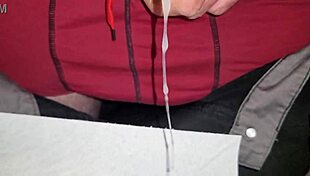 Teasing my tied up partner making me drip and climax.