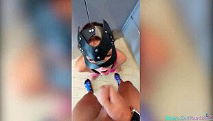 babe deepthroats cock and doggystyle in the kitchen