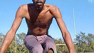 I thin k its good to work out wit my father-in-law in da dorm, he's so matur and skinny