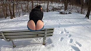 Whaletail Fetish - Arctic Milf Shows Off Chubby Ass