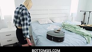 bottomsis hot stepsister stroking her pervy stepbro