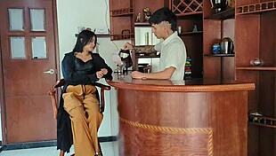 A pretty client offers money to suck my cock at the bar?