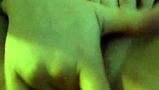 Playing with wet pussy while watching friend's horny porno