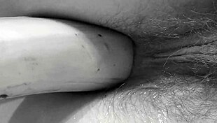 Horny brunette MILF enjoys solo masturbation and anal play