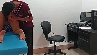 Perverted doctor dominates horny teen pussy in uniform