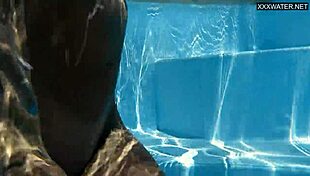 Angelica Heart Shows Big Tits In Public Bathing