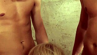 Amateur milf engages in kinky anal gangbang with rough banging