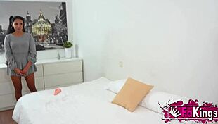 Spanish teen gets into public scandal with rough sex