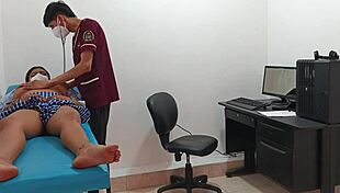 Perverted doctor dominates horny teen pussy in uniform