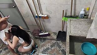 My Perverted Step-Cousin Films Me Washing and Gets a Surprise