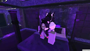 The Roblox girl felt bored, but her friend arrived and they started fucking passionately.