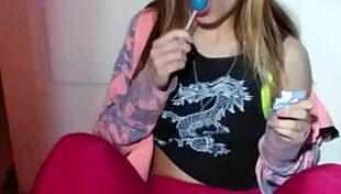 Bonneyuwu - Savoring 3 25 Lollipops in Solo Tease