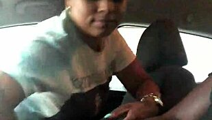 Wanna see this ebony slut suck in public?